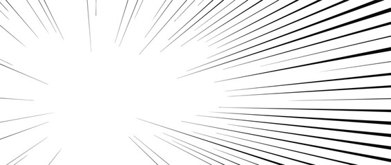 Comic Speedlines Vector Set – Dynamic Motion Lines for Manga, Action Scenes & Explosive Effects
