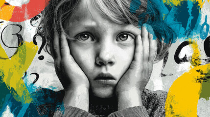 Disruptive, Impulse-Control, and Conduct. Disorders Depicting Emotional Turmoil and Behavioral Challenges. Global Developmental Delay, Intellectual Developmental Disorder - Children Mental Health