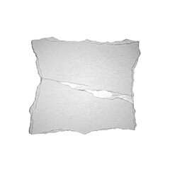 Obraz premium Single, irregularly torn, delicate translucent paper with visible fibers, ragged edges, and thin spots, backlit on pristine transparent studio background. Concept of material study
