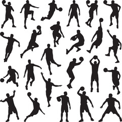 Sports Silhouette Vector Set &ndash; Athletes in Action

Football, Basketball, and Running Player Silhouettes

Fitness and Sports Vector Bundle for Logo and Design