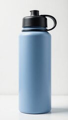 Close-up of ergonomic grip on a durable water bottle, white background , sports, bottle