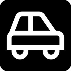 Side view car icon for automotive designs