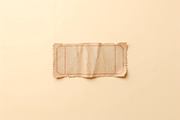 torn movie ticket stub 