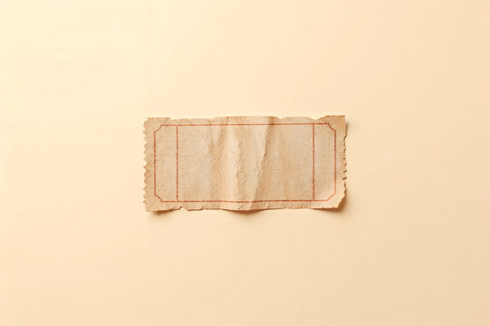 torn movie ticket stub 