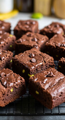 Decadent chocolate zucchini bread slices