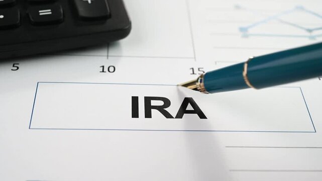 Reviewing IRA retirement plan with the financial advisor.