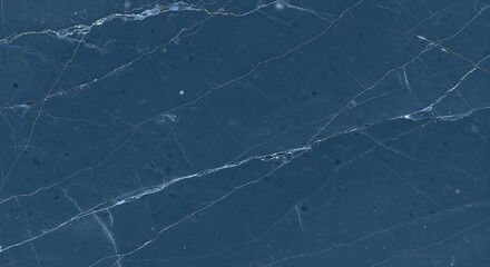 Elegant dark blue marble surface Sophisticated navy marble stone texture with striking white and golden veins, ideal for luxury interiors."