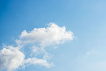 夏の青空と日差しに輝く夏の雲104