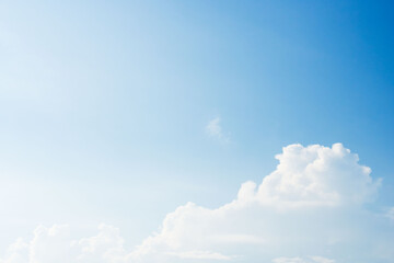 夏の青空と日差しに輝く夏の雲109