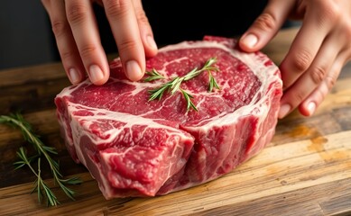 Preparing a Steak - A Close-up View