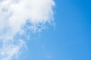 夏の青空と日差しに輝く夏の雲116