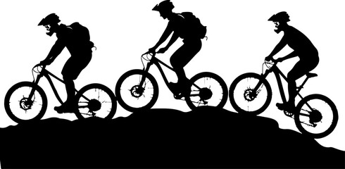 Obraz premium Mountain Bike, MTB, Off-Road Bicycle, Trail Bike, All-Terrain Bike, Mountain Bicycle, MTB for Sale, Downhill Bike, Cross Country Bike, Full Suspension Bike, Mountain Silhouette, Adventure Bike, Ride t