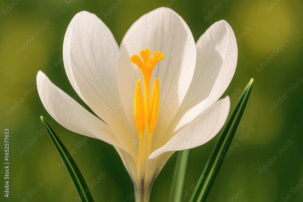 Poster exploring the inside of a crocus bloom