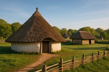 Obraz premium Exploring Ancient Agricultural Practices at a Heritage Farm in Waterlooville