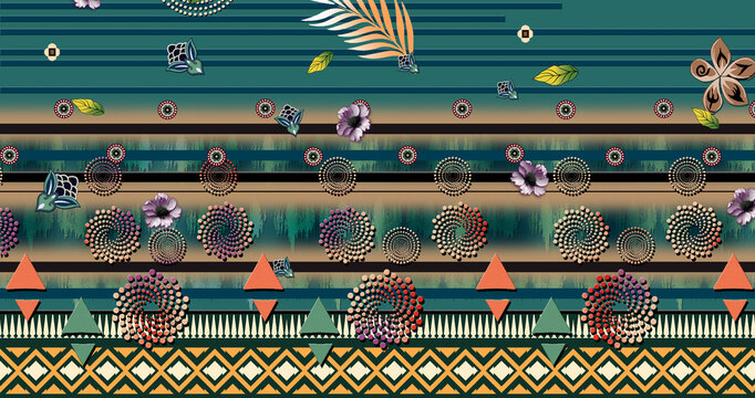 A digital allover design refers to a seamless borders pattrens flowers allovers and repetitive pattern that covers an entire surface without defined borders or a central focal point. 