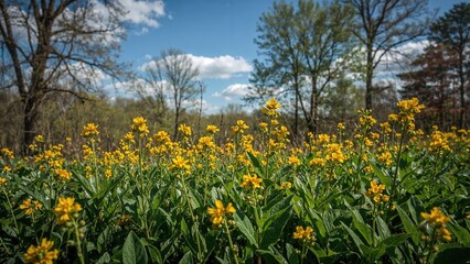 Obraz premium Ground-covering St. John's wort species