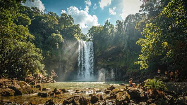 The stunning charm of Sadim Waterfall in Asia