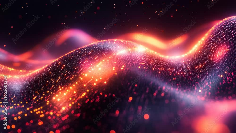 Poster a mesmerizing spectacle unfolds as luminous waves ripple and swirl, creating a symphony of colors in