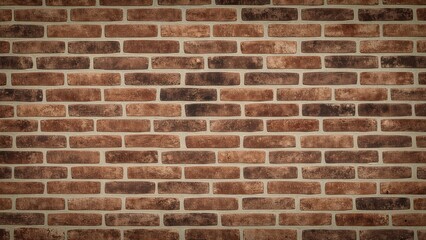 Fototapeta premium Wallpaper featuring a brown brick wall with texture