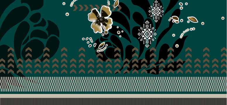 A digital allover design refers to a seamless borders pattrens flowers allovers and repetitive pattern that covers an entire surface without defined borders or a central focal point. 