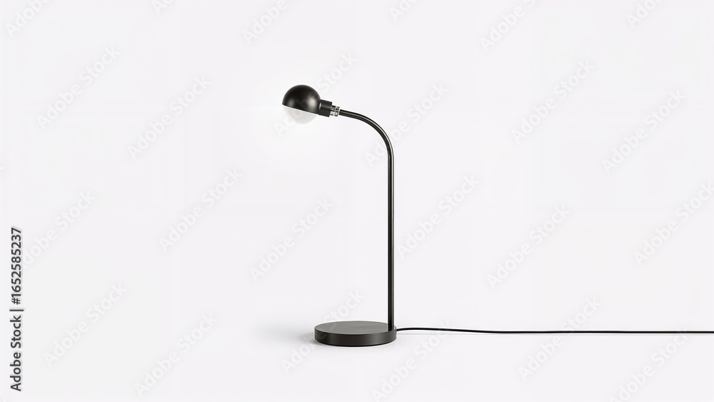 Aufkleber stand-alone lamp on an empty background featuring clipping path