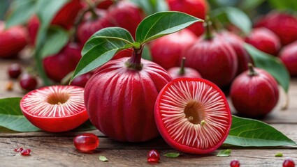 Plakat Juicy Red Syzygium aqueum Snack