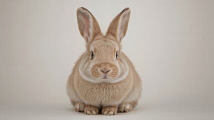 Obraz premium Softly posed bunny exhibiting a serene face.