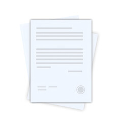 Professional Document Template Design – Editable Printable File, vector illustration