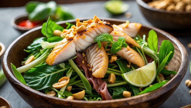 Fiery Lemongrass Herb Salad