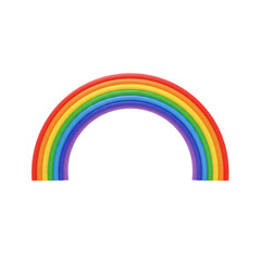 Vibrant Rainbow Arc: Colorful Spectrum Illustration