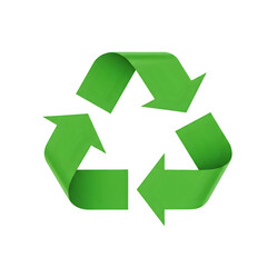 Obraz premium Green Recycling Symbol: Sustainable Practices & Environmental Responsibility