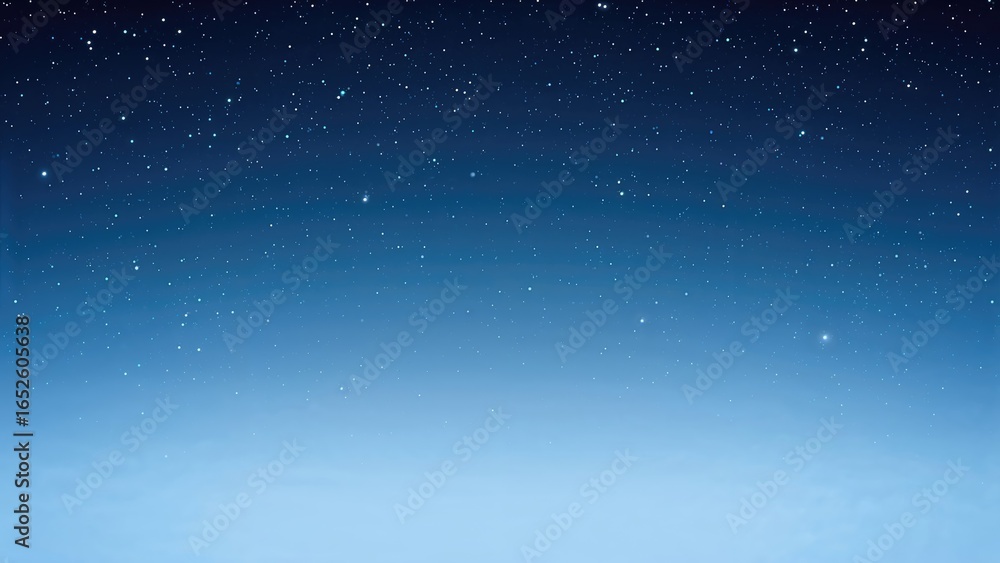Poster smoothly transitioning gradient set against a star-filled sky