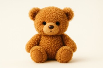 Obraz premium Charming Brown Plush Bear Perfect for Presents