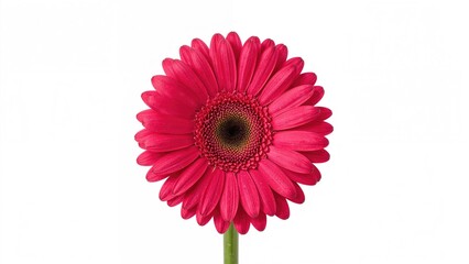 Vibrant Pink Gerbera Flower on a Light Surface