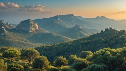 Breathtaking Sight of the Five Finger Mountain Range in Cyprus
