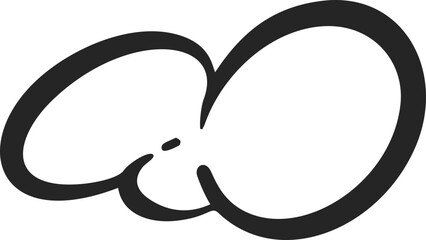 Soap foam with bubbles. Bath suds outline illustration. Abstract funky playful design element. Shampoo fizzy cloud