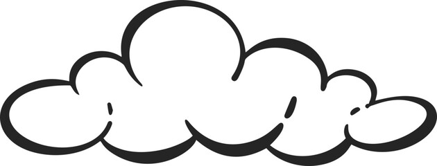 Soap foam with bubbles. Bath suds outline illustration. Abstract funky playful design element. Shampoo fizzy cloud