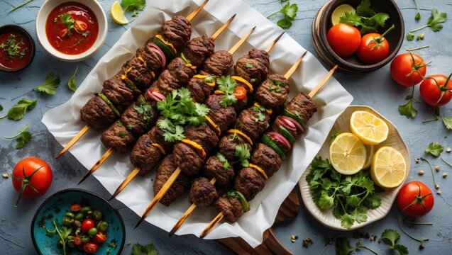 Flavorful Shami Kabab for Branding and Online Sharing