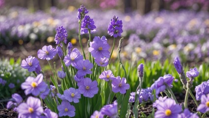 Vibrant Spring Dames Rocket Flowers