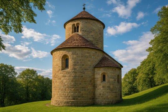 Constructed in the 11th century, this Romanesque rotunda dedicated to St. Nicholas and St. Vaclav marks the first stone religious edifice in the area.