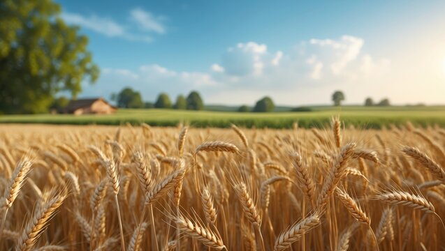 Mature wheat crops ready for harvest as summer concludes