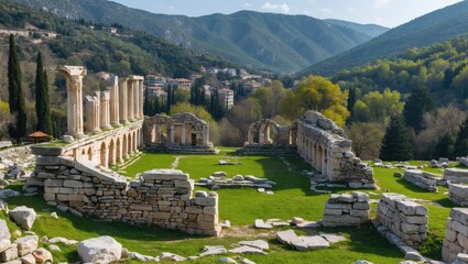 Naklejka premium Ruins of an Old Etenna Location in Pamphylia