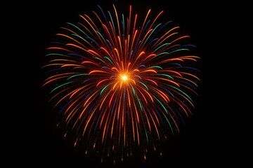 Bright explosive displays against a midnight backdrop