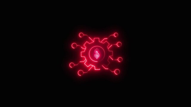 System setting and dolor icon tick Update Icon in Video Animation and Technology Upgrade Symbol on setting icon caller dollar icon
