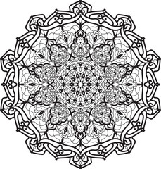 ornamental round lace ornament