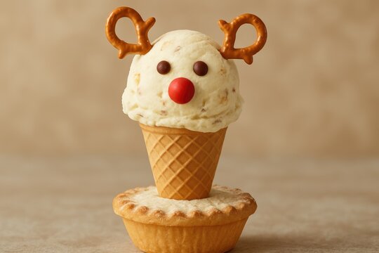 Seasonal Christmas-Themed Ice Cream Featuring Mince Pie Flavors