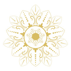 Golden Mandala Vector