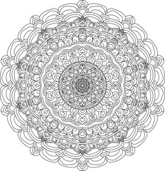 ornamental round lace ornament