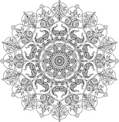 ornamental round lace ornament
