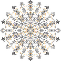 ornamental round lace ornament